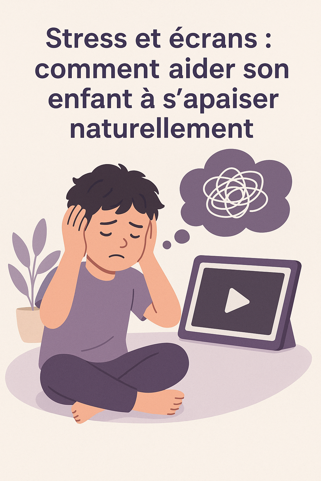 Stress et écran enfant